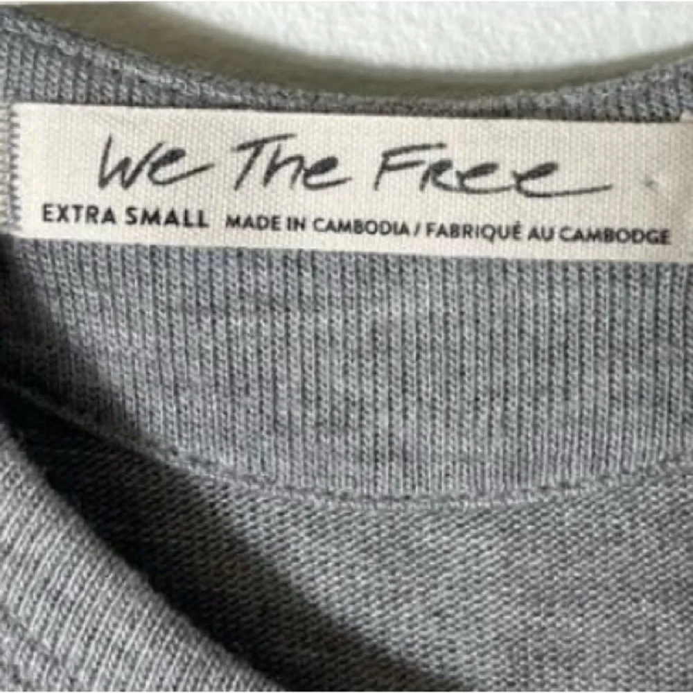 Oversized gray muscle tank free people we the free boho Athleisure xs boxy